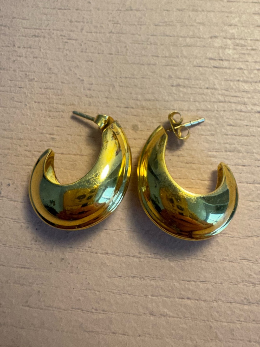 MISSOMA Gold Crescent Hoop Earrings